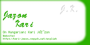 jazon kari business card
